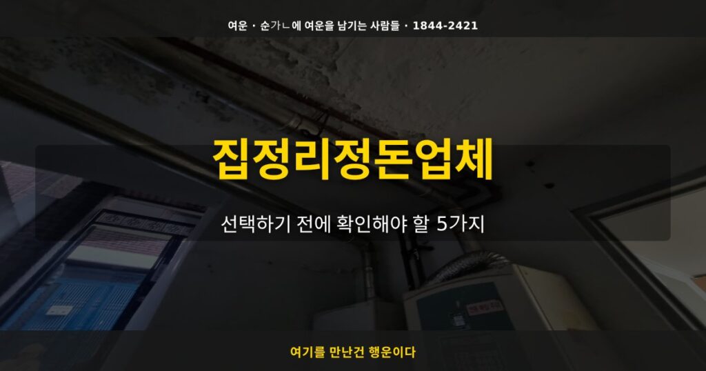 집정리정돈업체, 선택하기 전에 확인해야 할 5가지 - 여운 special-cleaning-tips