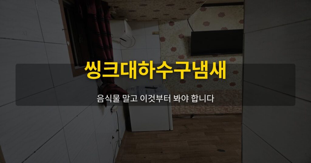 씽크대하수구냄새, 음식물 말고 이것부터 봐야 합니다 - 여운 special-cleaning-tips