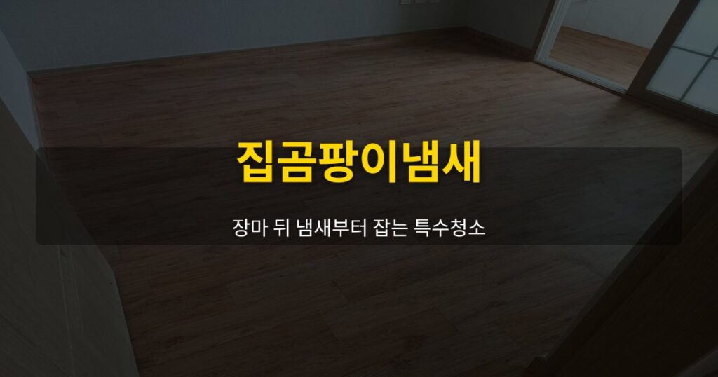 집곰팡이냄새, 장마 뒤 냄새부터 잡는 특수청소 - 여운 special-cleaning-tips