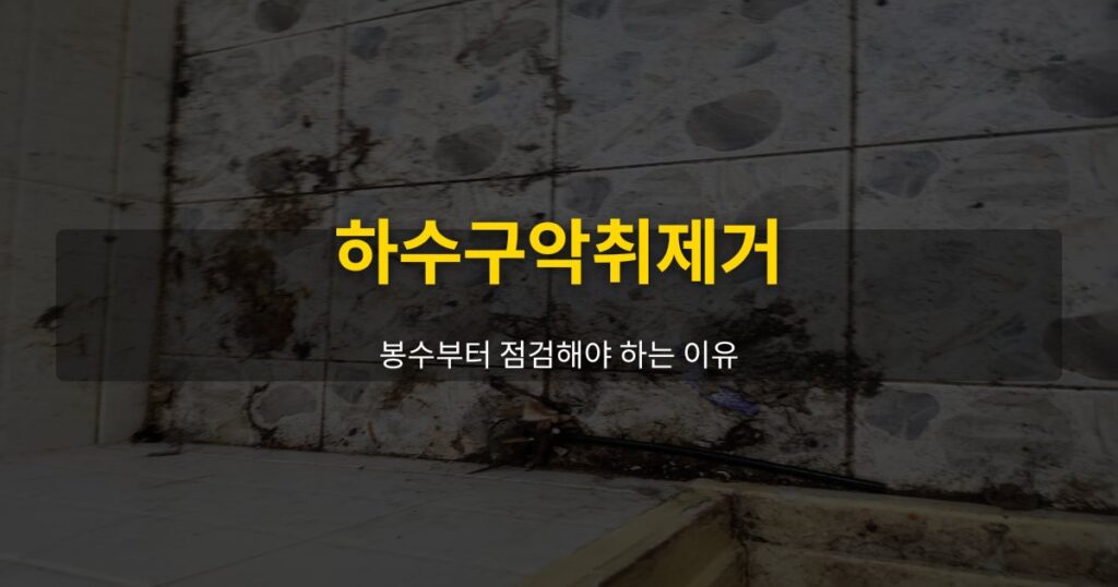 하수구악취제거, 봉수부터 점검해야 하는 이유 - 여운 special-cleaning-tips