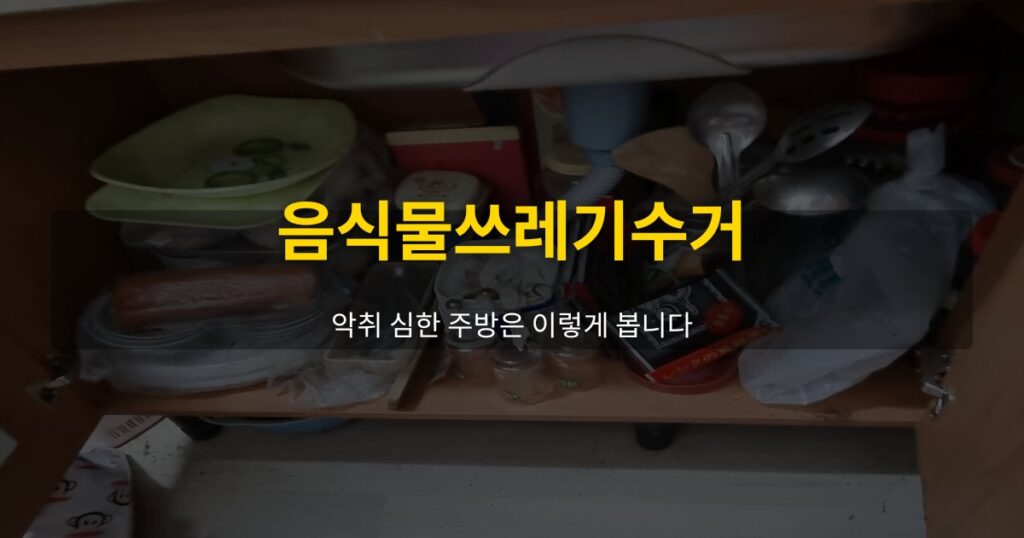 음식물쓰레기수거, 악취 심한 주방은 이렇게 봅니다 - 여운 special-cleaning-tips