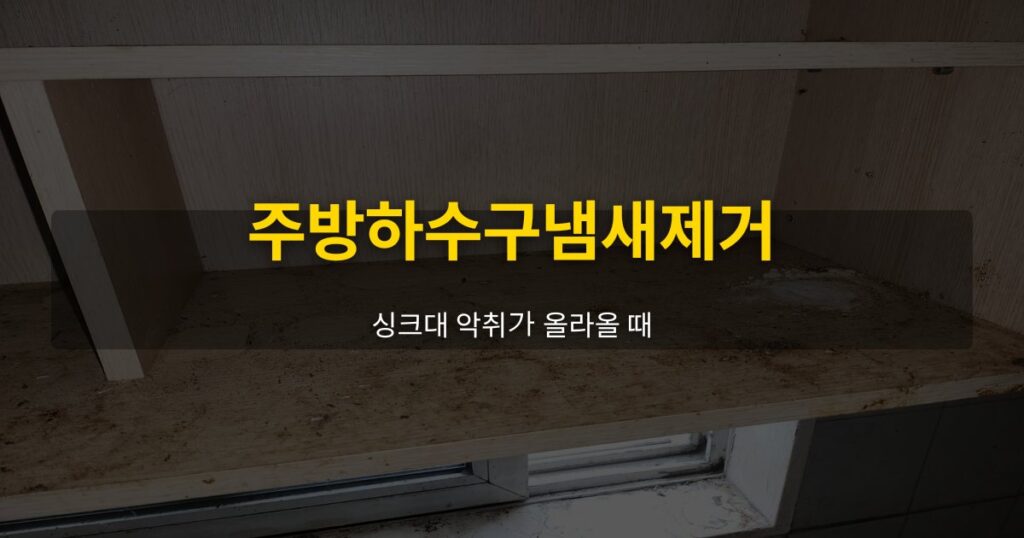 주방하수구냄새제거, 싱크대 악취가 올라올 때 - 여운 special-cleaning-tips