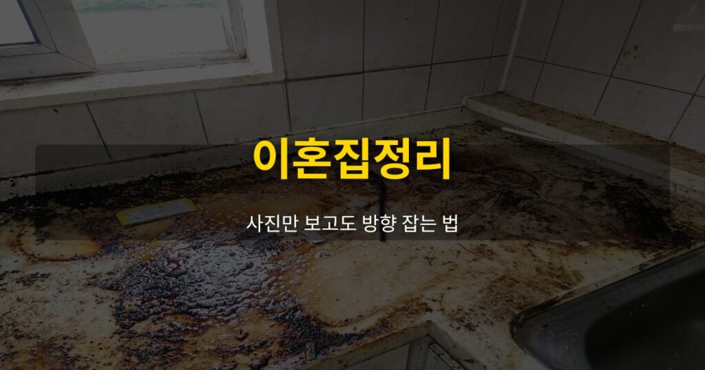 이혼집정리, 사진만 보고도 방향 잡는 법 - 여운 special-cleaning-tips