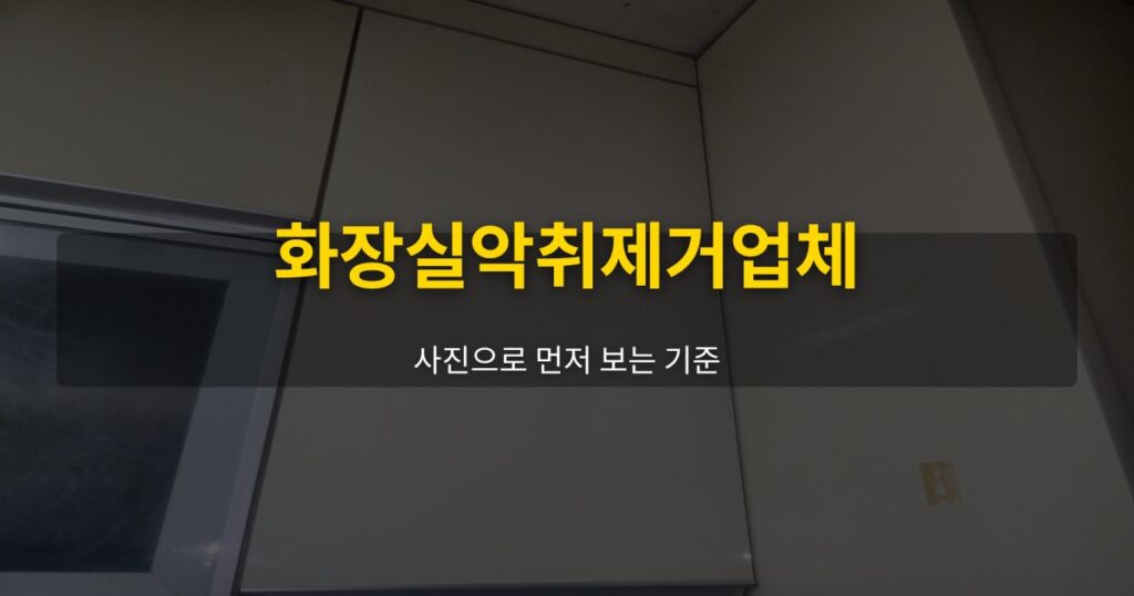 화장실악취제거업체, 사진으로 먼저 보는 기준 - 여운 special-cleaning-tips